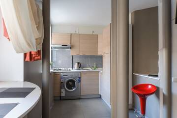 Фото номера Апартаменты с балконом - ул. Интернациональная, 15 – 87 Апартаменты Apartments Internazionalnaya г. Минск 10