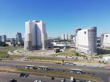 Фото номера Апартаменты с 1 спальней Апартаменты Apartment on Churlenis Street, Malinovka г. Минск 34