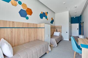 Фото номера Двухместный номер с 2 отдельными кроватями Отель Aqua-Minsk Hotel Plus г. Минск 5