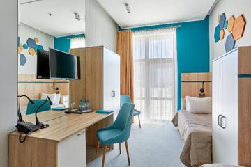 Фото номера Двухместный номер с 2 отдельными кроватями Отель Aqua-Minsk Hotel Plus г. Минск 7