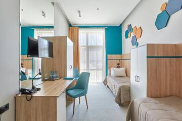 Фото номера Двухместный номер с 2 отдельными кроватями Отель Aqua-Minsk Hotel Plus г. Минск 9