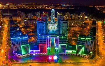 Фото номера Апартаменты-студио Апартаменты New white studio on Mayak Minsk г. Минск 7