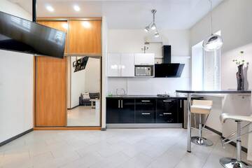 Фото номера Апартаменты-студио Апартаменты Modern apartment in the center of Minsk str.Marksa 21A г. Минск 11