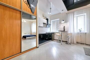 Фото номера Апартаменты-студио Апартаменты Modern apartment in the center of Minsk str.Marksa 21A г. Минск 25