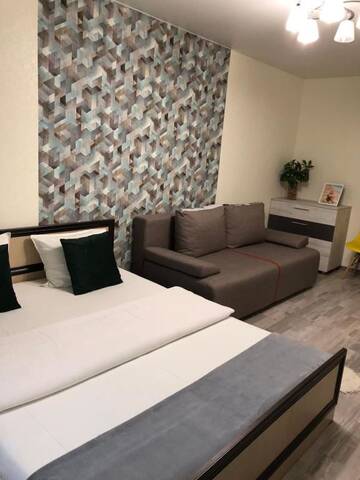 Фото номера Апартаменты с балконом Апартаменты Shell Apartments г. Минск 37