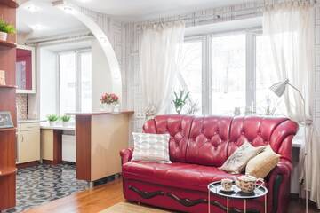 Фото номера Апартаменты с 1 спальней и гидромассажной ванной Апарт-отели Jacuzzi Grand Apartments Исторический центр Немига г. Минск 12