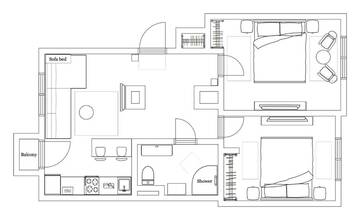 Фото номера Апартаменты с 2 спальнями Апартаменты MinskLux Apartments on Nezavisimosty ave.16 г. Минск 43