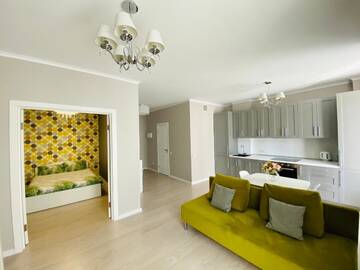 Фото номера Апартаменты с балконом Апартаменты Dana Tower Apartment г. Минск 8