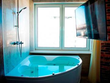 Фото номера Лофт Апарт-отели JACUZZI New LOFT ApartComplex, Панорамный вид на центр Минска г. Минск 40