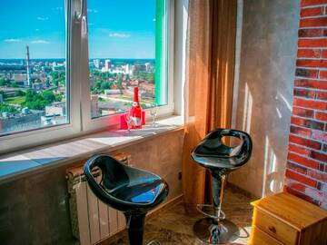 Фото номера Лофт Апарт-отели JACUZZI New LOFT ApartComplex, Панорамный вид на центр Минска г. Минск 50