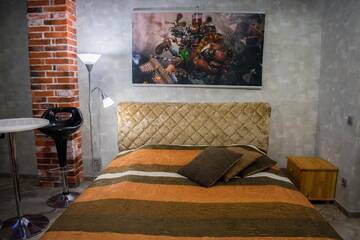 Фото номера Лофт Апарт-отели JACUZZI New LOFT ApartComplex, Панорамный вид на центр Минска г. Минск 20