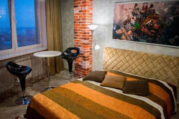Фото номера Лофт Апарт-отели JACUZZI New LOFT ApartComplex, Панорамный вид на центр Минска г. Минск 55