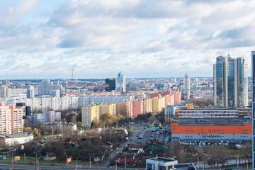 Фото номера Лофт Апарт-отели JACUZZI New LOFT ApartComplex, Панорамный вид на центр Минска г. Минск 23