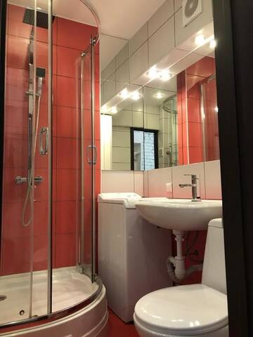 Фото номера Апартаменты-студио Апартаменты Central Apartment Nemiga г. Минск 17
