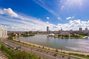 Фото номера Двухуровневые апартаменты Апартаменты Arenda Apartments г. Минск 32