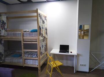 Фото номера Кровать в общем 6-местном номере для мужчин и женщин Хостелы Flatcom Hostel г. Минск 2