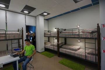 Фото номера Кровать в общем 6-местном номере для мужчин и женщин Хостелы Flatcom Hostel г. Минск 26
