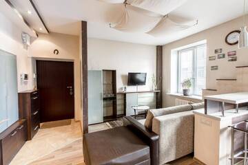 Фото номера Апартаменты Делюкс - ул. Ленинградская, 3 Апартаменты SutkiMinsk Apartments г. Минск 9