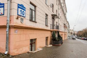 Фото номера Апартаменты с одной спальней, вид на реку - Коммунистическая улица Апартаменты SutkiMinsk Apartments г. Минск 13