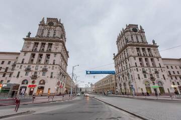 Фото номера Апартаменты Делюкс - ул. Ленинградская, 3 Апартаменты SutkiMinsk Apartments г. Минск 16