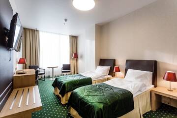 Фото номера Двухместный номер с 2 отдельными кроватями и душем Отель Green City Hotel г. Минск 2