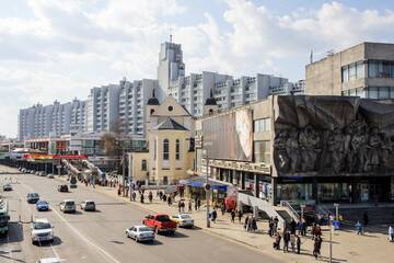 Фото номера Апартаменты с 1 спальней Апартаменты Kvartira na Nemiga г. Минск 12