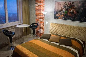 Фото номера Лофт Апартаменты Jacuzzi Luxe Apartment City Centre, Панорамный вид на Минск г. Минск 8