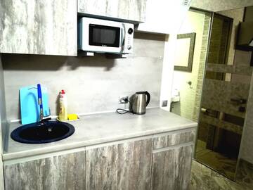 Фото номера Апартаменты-студио с балконом Апартаменты Jacuzzi Luxe Apartment City Centre, Панорамный вид на Минск г. Минск 4