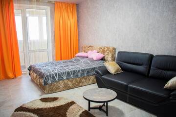Фото номера Апартаменты-студио с балконом Апартаменты Jacuzzi Luxe Apartment City Centre, Панорамный вид на Минск г. Минск 5