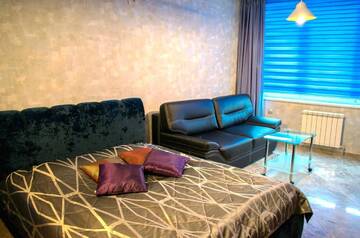 Фото номера Номер Лофт Делюкс Апартаменты Jacuzzi New ApartComplex Kaskad, Панорамный вид на центр Минска г. Минск 13