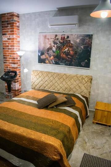 Фото номера Лофт Апартаменты Jacuzzi New ApartComplex Kaskad, Панорамный вид на центр Минска г. Минск 5