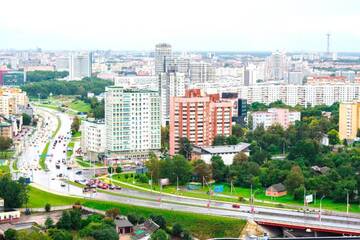 Фото номера Улучшенные апартаменты с сауной Апартаменты Jacuzzi New ApartComplex Kaskad, Панорамный вид на центр Минска г. Минск 47