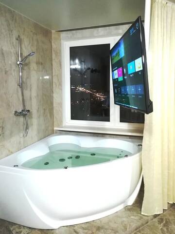 Фото номера Лофт Апарт-отели JACUZZI VIP SMART ApartHotel, Панорамный вид на Минск г. Минск 8