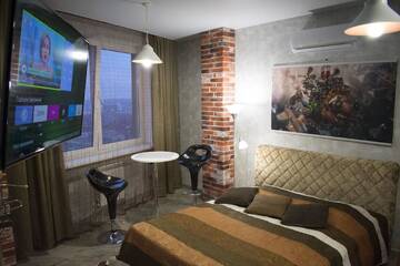 Фото номера Лофт Апарт-отели JACUZZI VIP SMART ApartHotel, Панорамный вид на Минск г. Минск 7