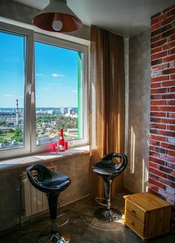 Фото номера Лофт Апарт-отели JACUZZI VIP SMART ApartHotel, Панорамный вид на Минск г. Минск 5