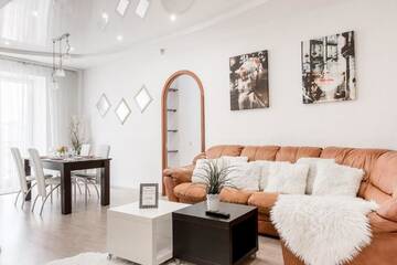 Фото номера Апартаменты с 3 спальнями Апартаменты Spacious Kirova MGApartments г. Минск 30