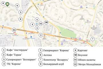 Фото номера Апартаменты Делюкс Апартаменты Apartments Roomer 3 г. Минск 22