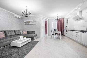 Фото номера Апартаменты с 3 спальнями Апартаменты Hi-Tech MGApartments г. Минск 9