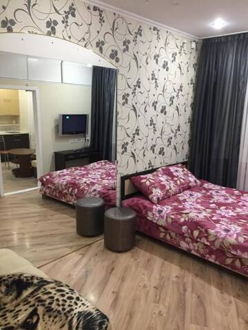 Фото номера Апартаменты с 1 спальней Апартаменты Apartment on Ploschad Pobedy г. Минск 11