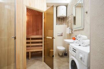 Фото номера Улучшенные апартаменты с сауной Апартаменты StudioMinsk 16 Apartments г. Минск 6