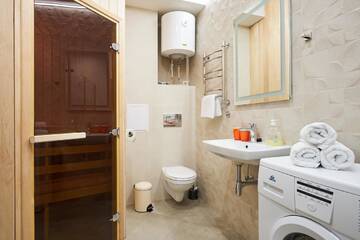Фото номера Улучшенные апартаменты с сауной Апартаменты StudioMinsk 16 Apartments г. Минск 4
