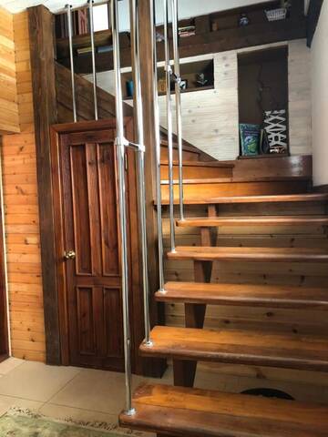 Фото номера Трехместный номер с общей ванной комнатой Загородные дома House Lesnoy Apartment with Sauna г. Минск 11