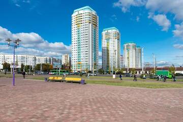 Фото номера Апартаменты с 2 спальнями Апартаменты Большая квартира с панорамным видом из окна г. Минск 48