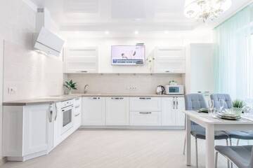 Фото номера Апартаменты с 2 спальнями Апартаменты MGApartments 3 rooms Premium NEW г. Минск 18
